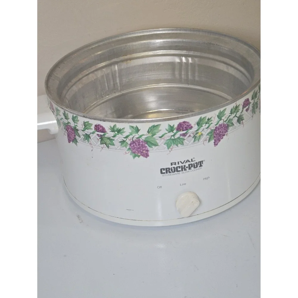 Vtg Rival Crock Pot Replacement Heating Base Shell 5 Qt Model 3355 Grapevine